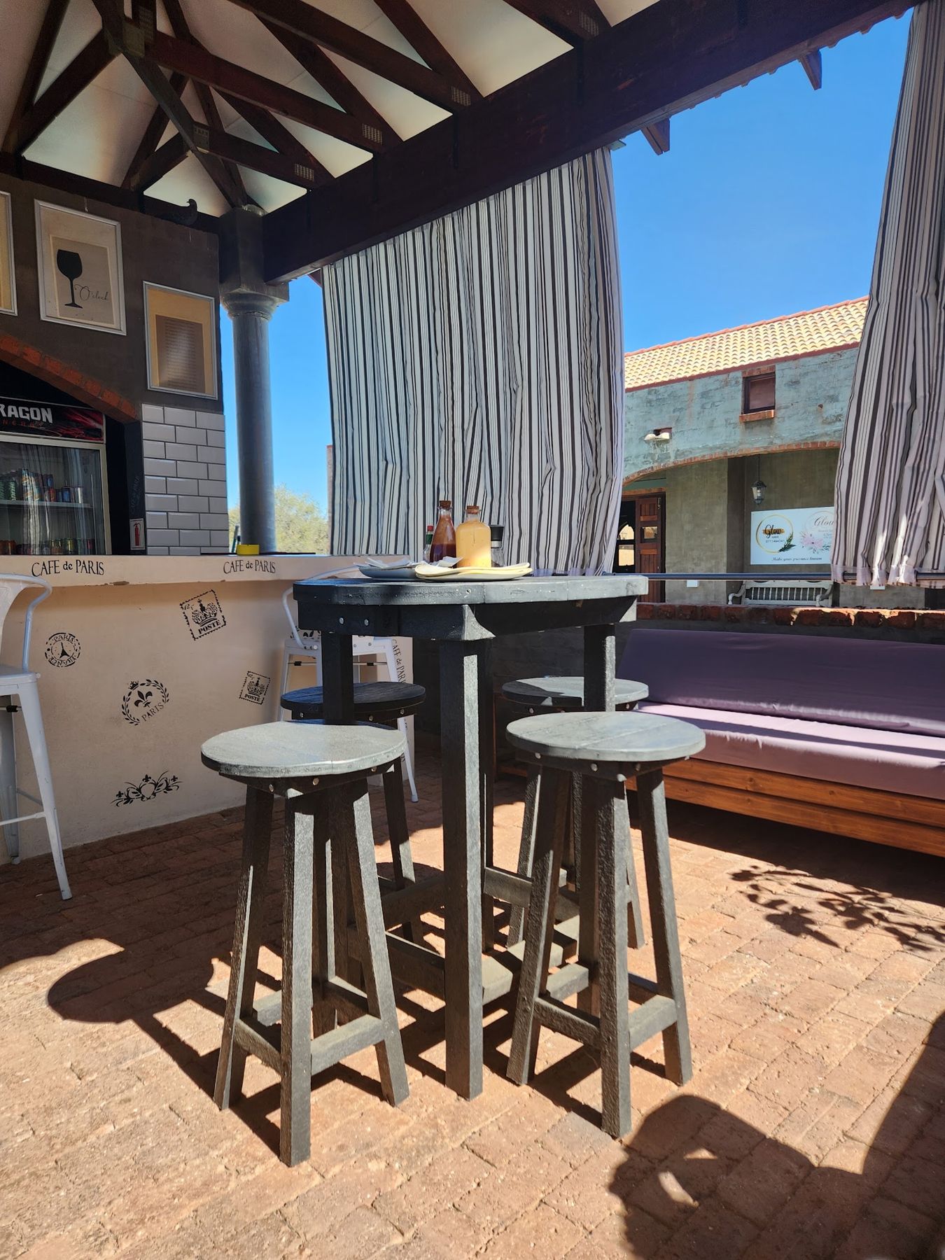 The terrace